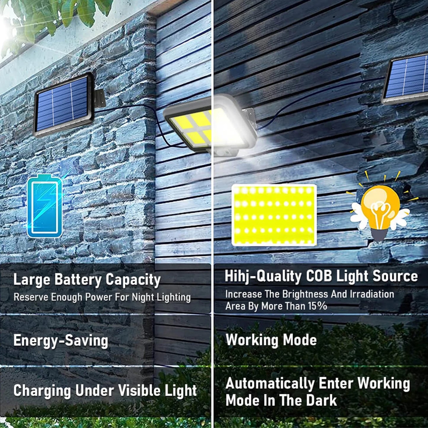 Solarni LED reflektor 💡 294 COB, daljinski i senzor pokreta