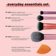 Real Techniques Everyday Essentials – set četkica i sunđera