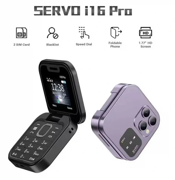 Mini telefon na preklapanje 16pro – Novogodišnja ponuda