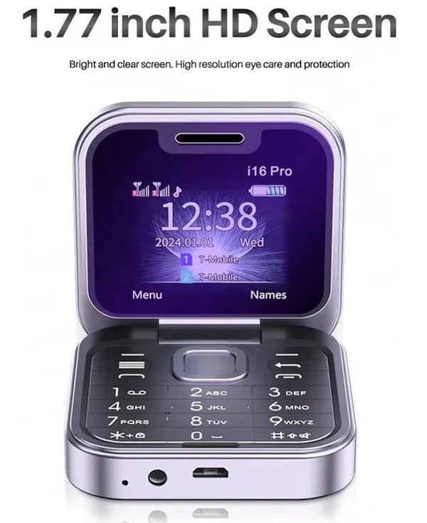 Mini telefon na preklapanje 16pro – Novogodišnja ponuda