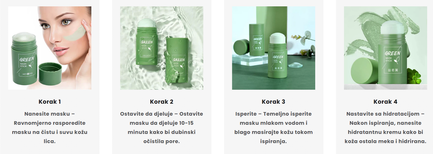 Green maska za lice od zelenog čaja