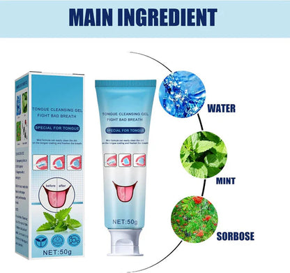 Gel i četkica za čišćenje jezika OralFresh