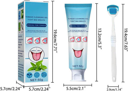 Gel i četkica za čišćenje jezika OralFresh